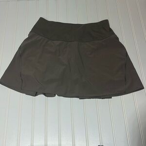 Calia women’s sport skirt with‎ shorts, light brown, small, neutral, active wear